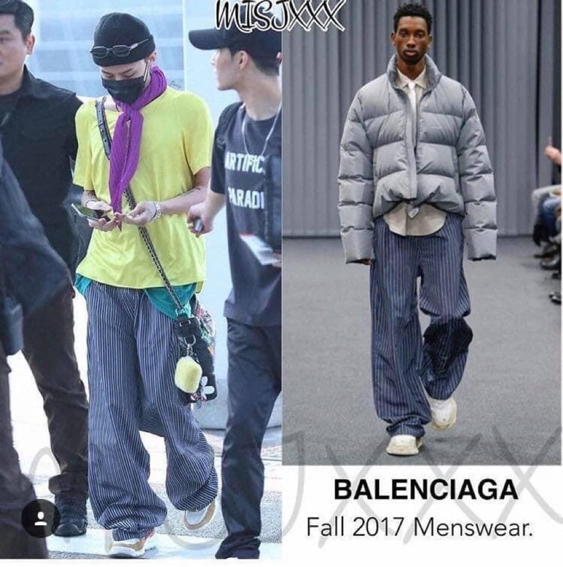 지디 발렌시아가 스트라이프 팬츠 17fw 50 상품이미지9
