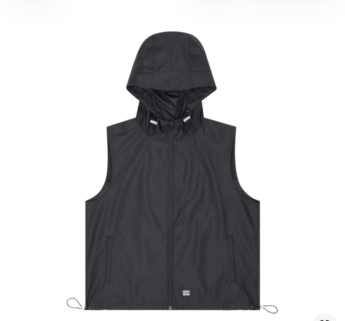 사파리스팟 어센틱 라이트 베스트 윈드브레이커 - 블랙 상품이미지1