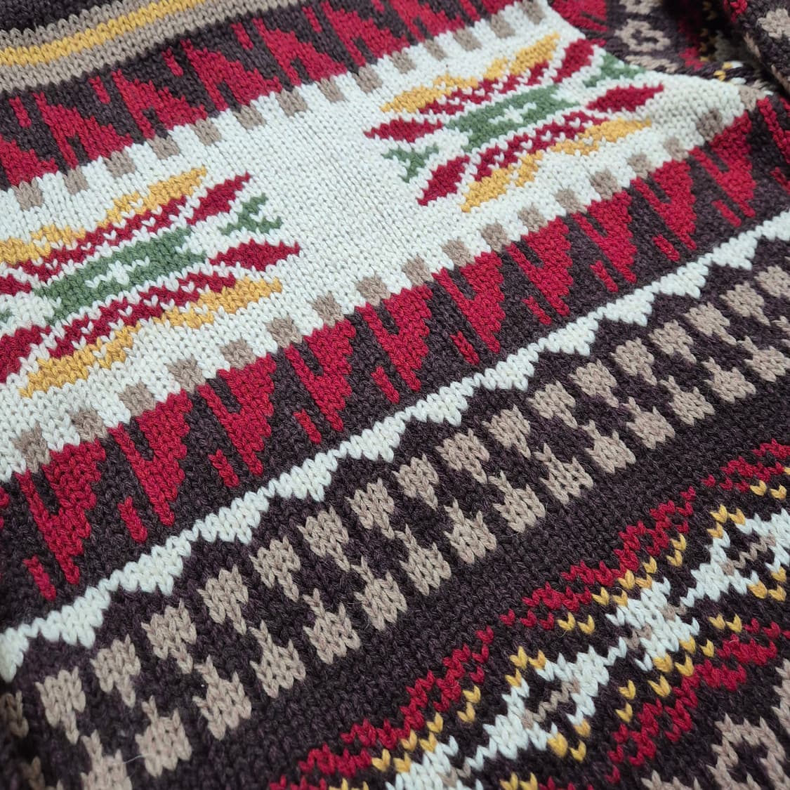 TOPVALU 페어아일 니트 집업 자켓 성인M 새상품 상품이미지7