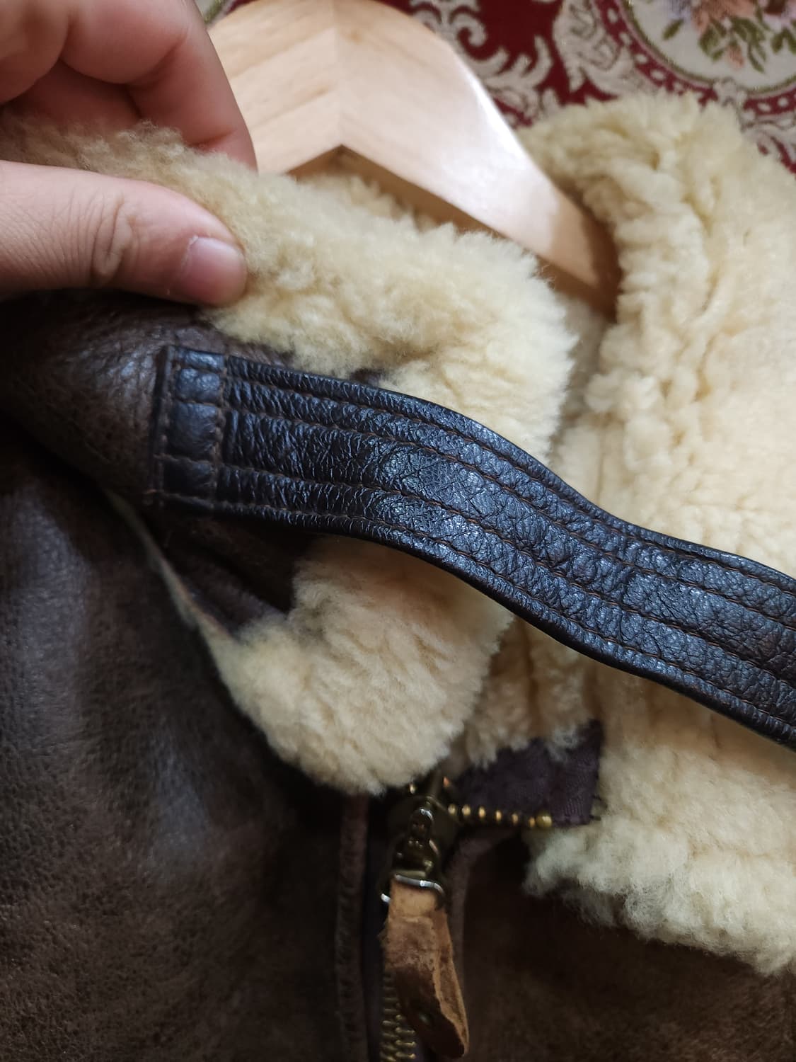 아비렉스 80s B6 양가죽 항공 무스탕 점퍼
​
 상품이미지5