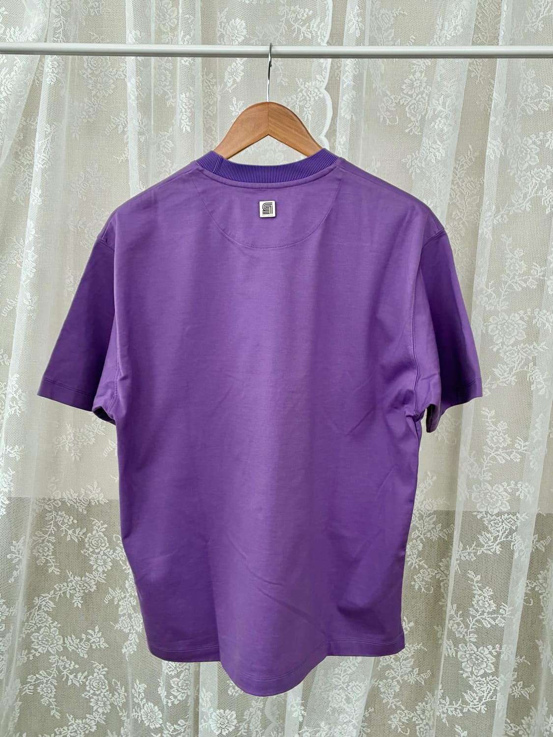 46) 솔리드옴므 포켓 반팔 티셔츠 퍼플 상품이미지2