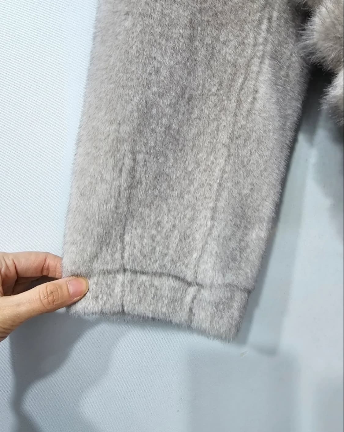오드리앤내추럴 그레이 밍크퍼 후드 자켓 ~77 상품이미지8