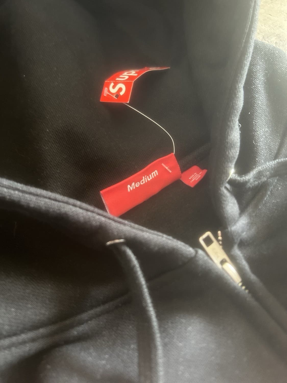 20FW 슈프림 빅 로고 패널 후드집업 상품이미지3