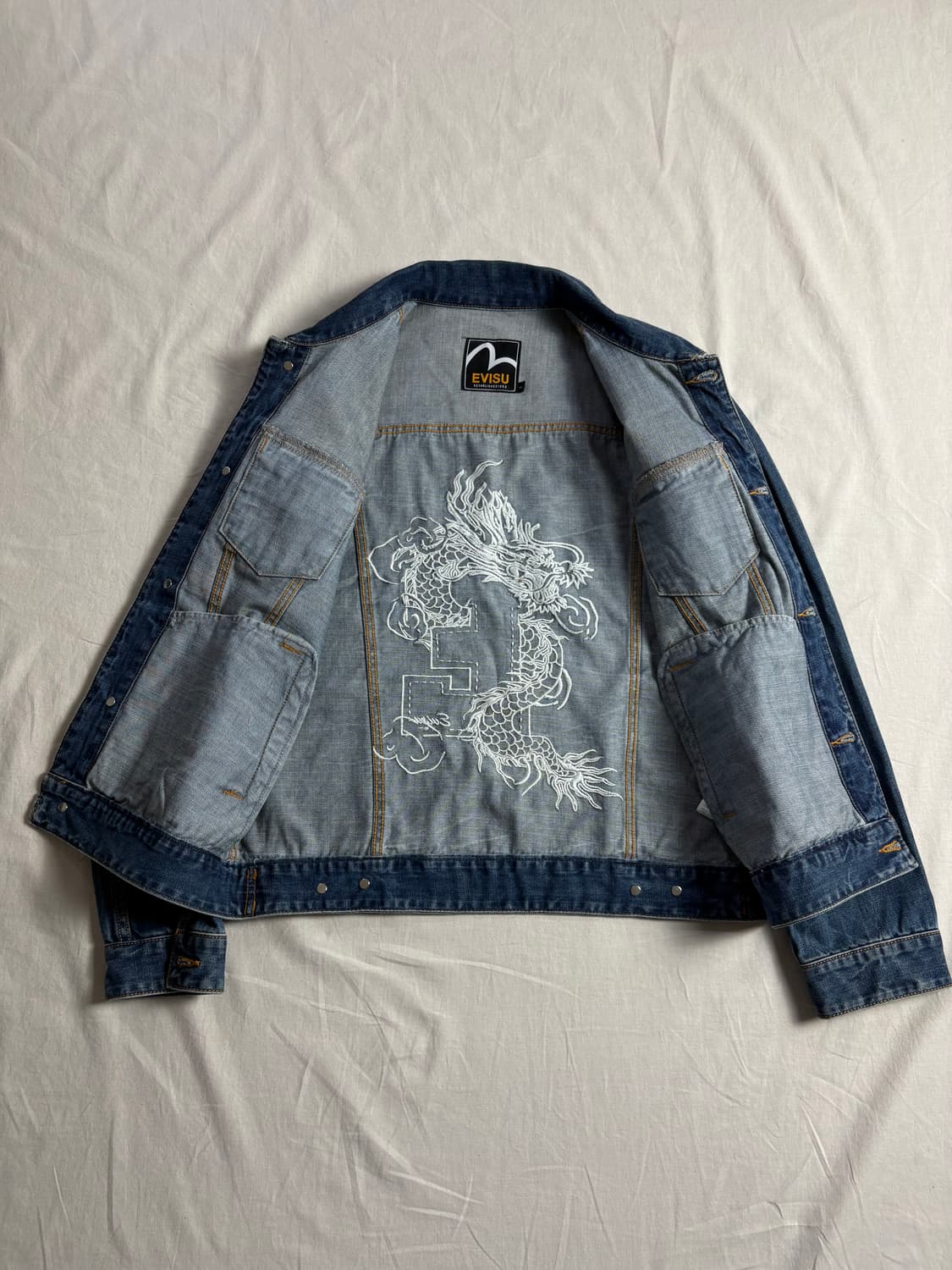 Evisu 데님 트러커 자켓 M 상품이미지3