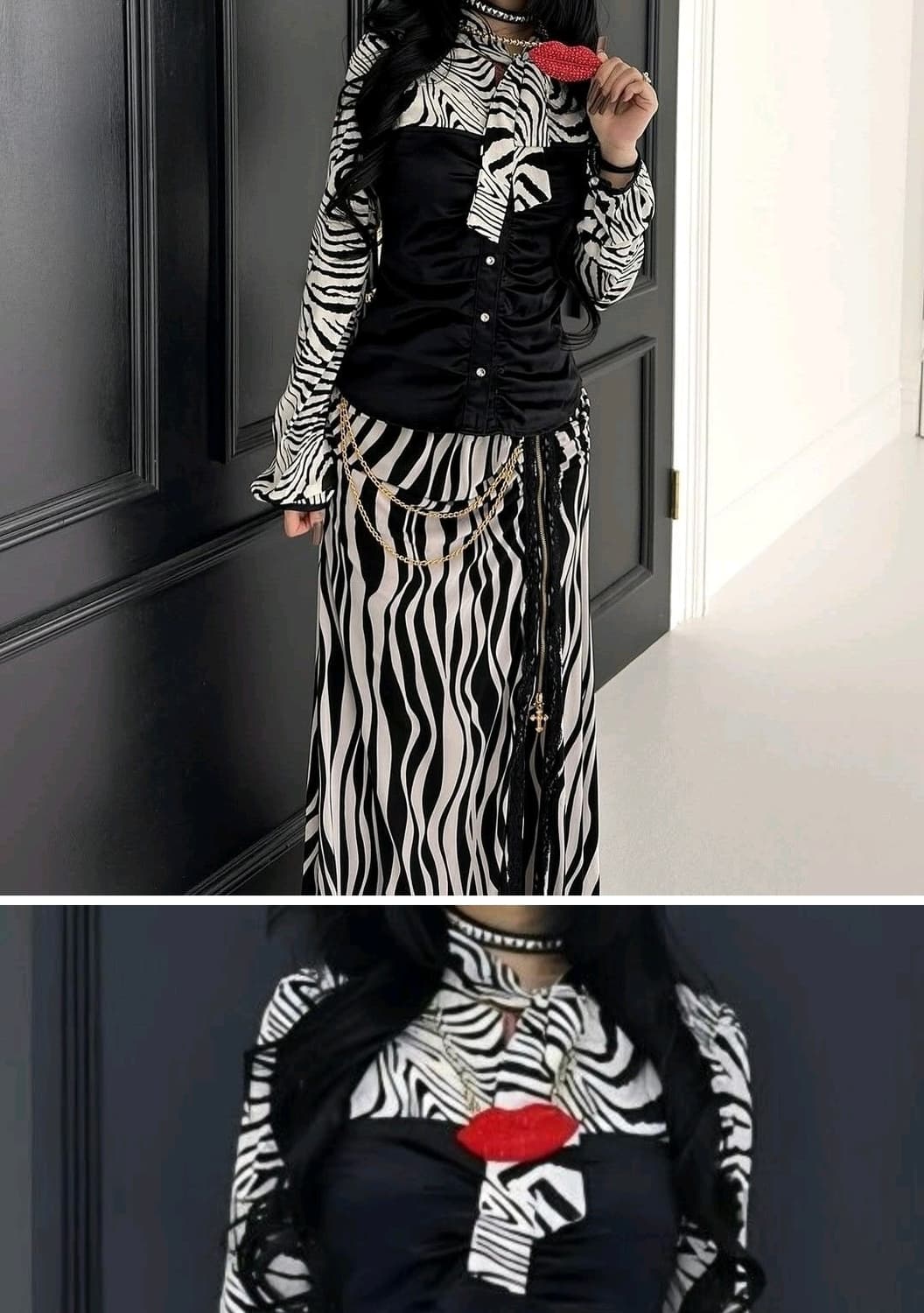 오네갸루 지브라 셋업 상품이미지1