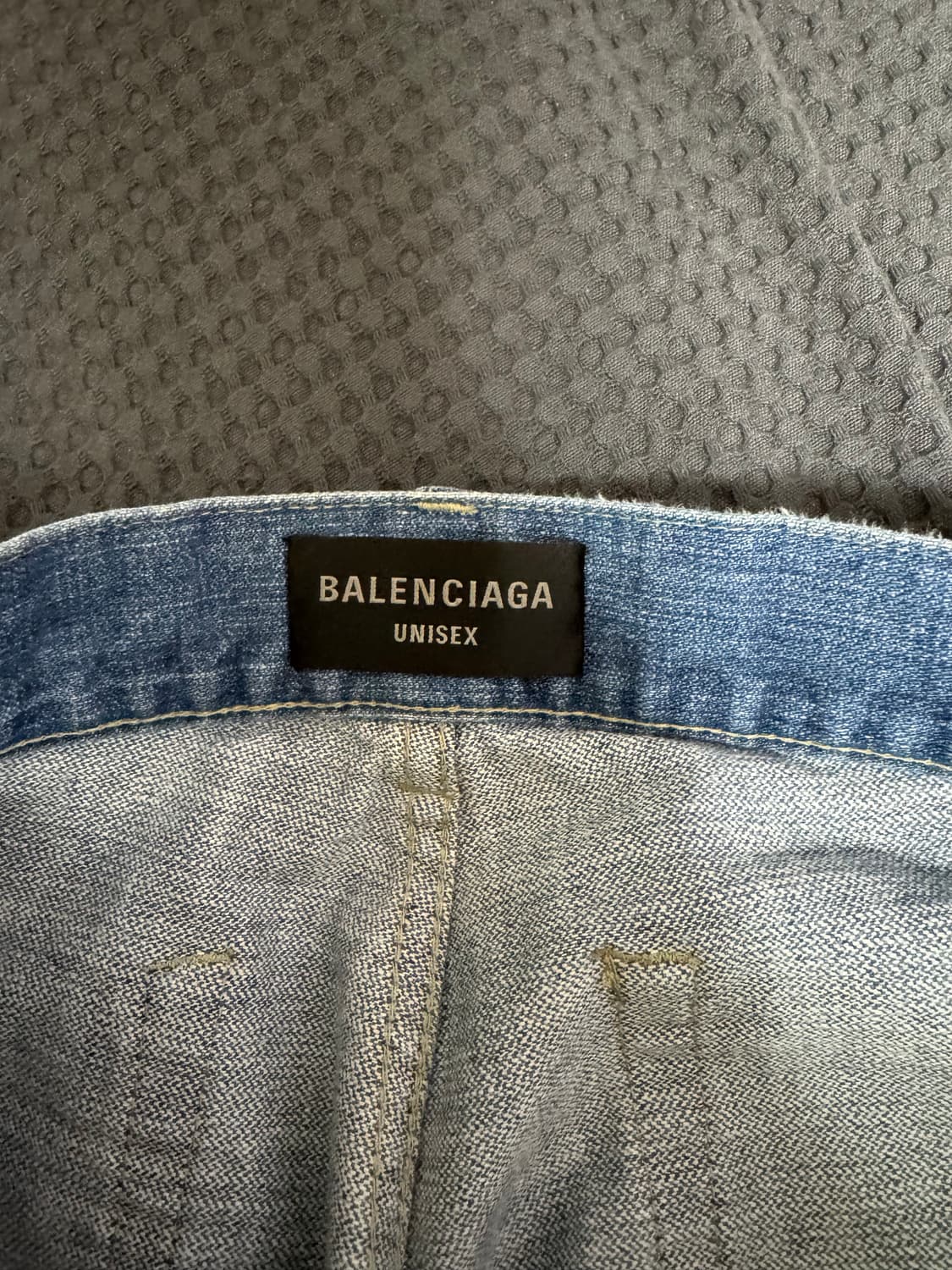 [S] 발렌시아가 로우라이즈 바이커 연청 상품이미지4