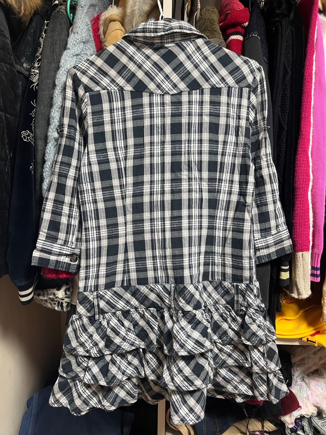 고스펑크 타탄 원피스 상품이미지2