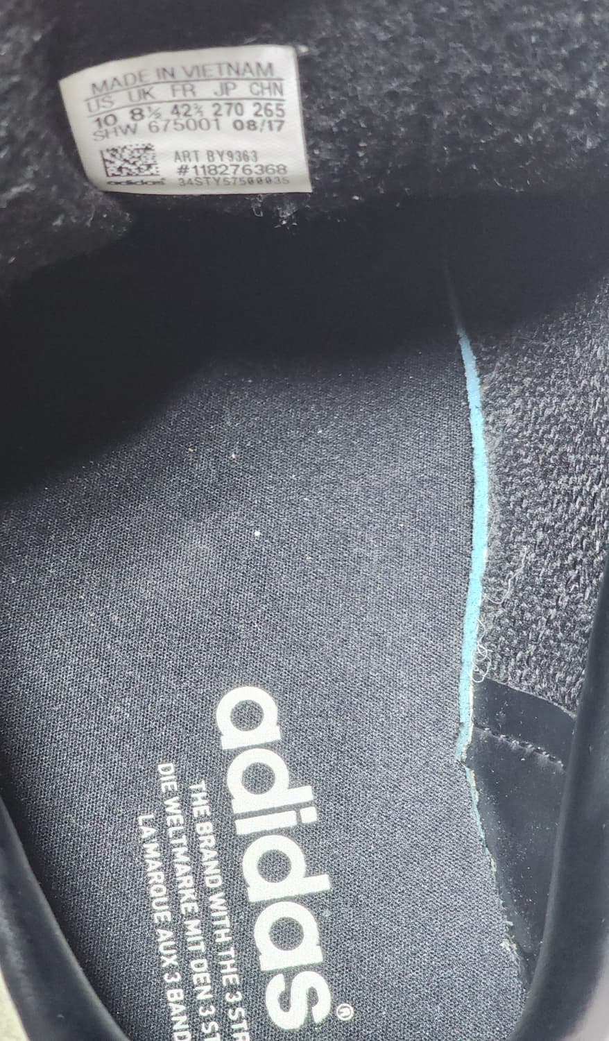 아디다스 가젤 블랙 도트 스니커즈 260mm 상품이미지9