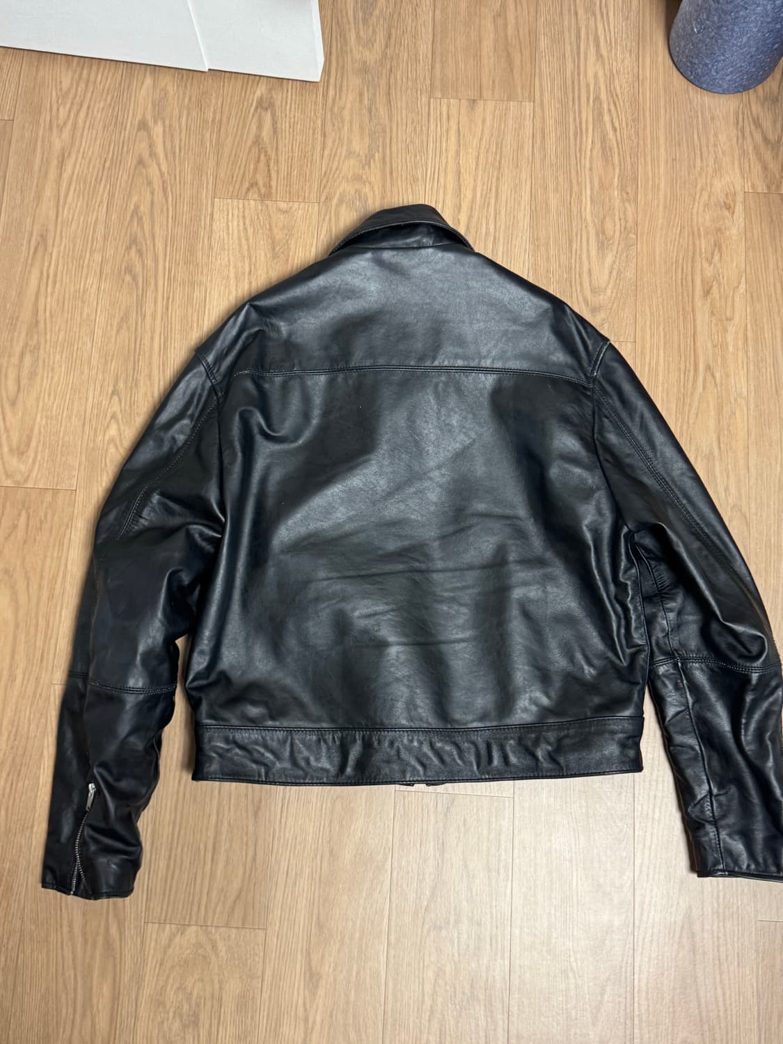 자라 소가죽 자켓 블랙 L 상품이미지2