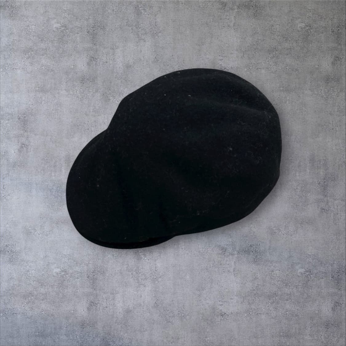 캉골 블랙 컬러 스몰 로고 울 헌팅캡 상품이미지4