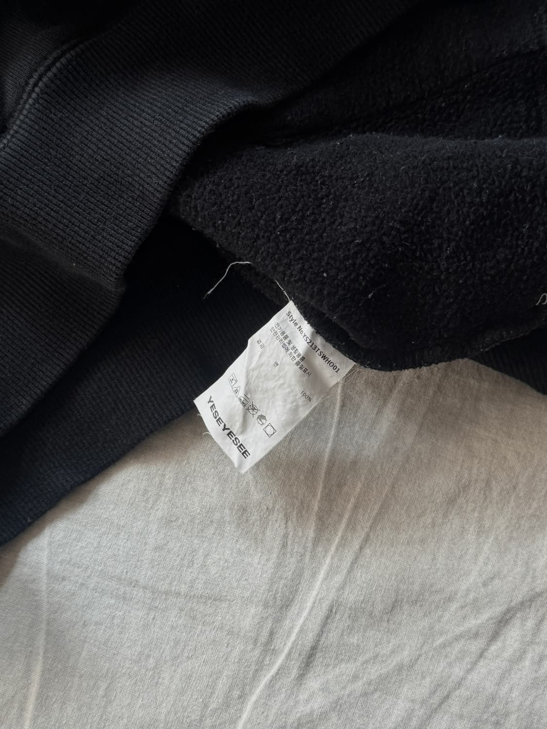 예스아이씨 빅프린팅 로고 후드티 상품이미지5