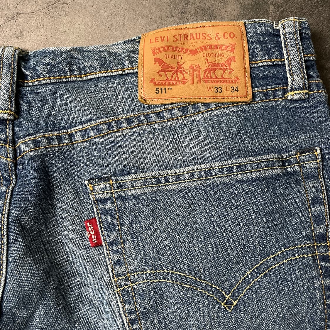 LEVI'S 리바이스511 슬림 스트레이트핏 코튼 데님 팬츠 A00653 상품이미지7