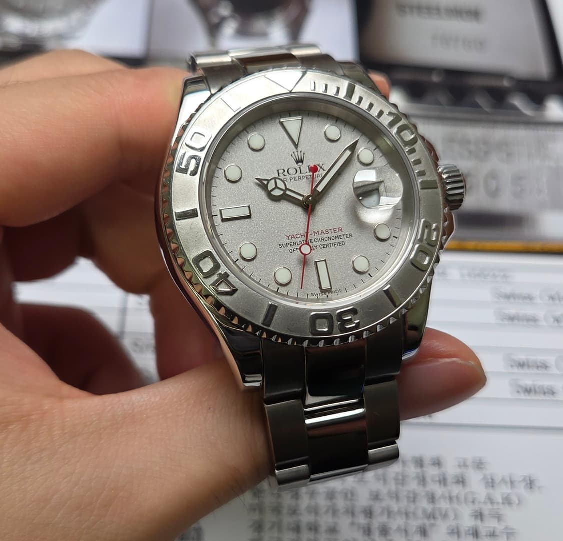 롤렉스 요트마스터 16622 그레이다이얼 PT베젤 (감정서 포함) 상품이미지5
