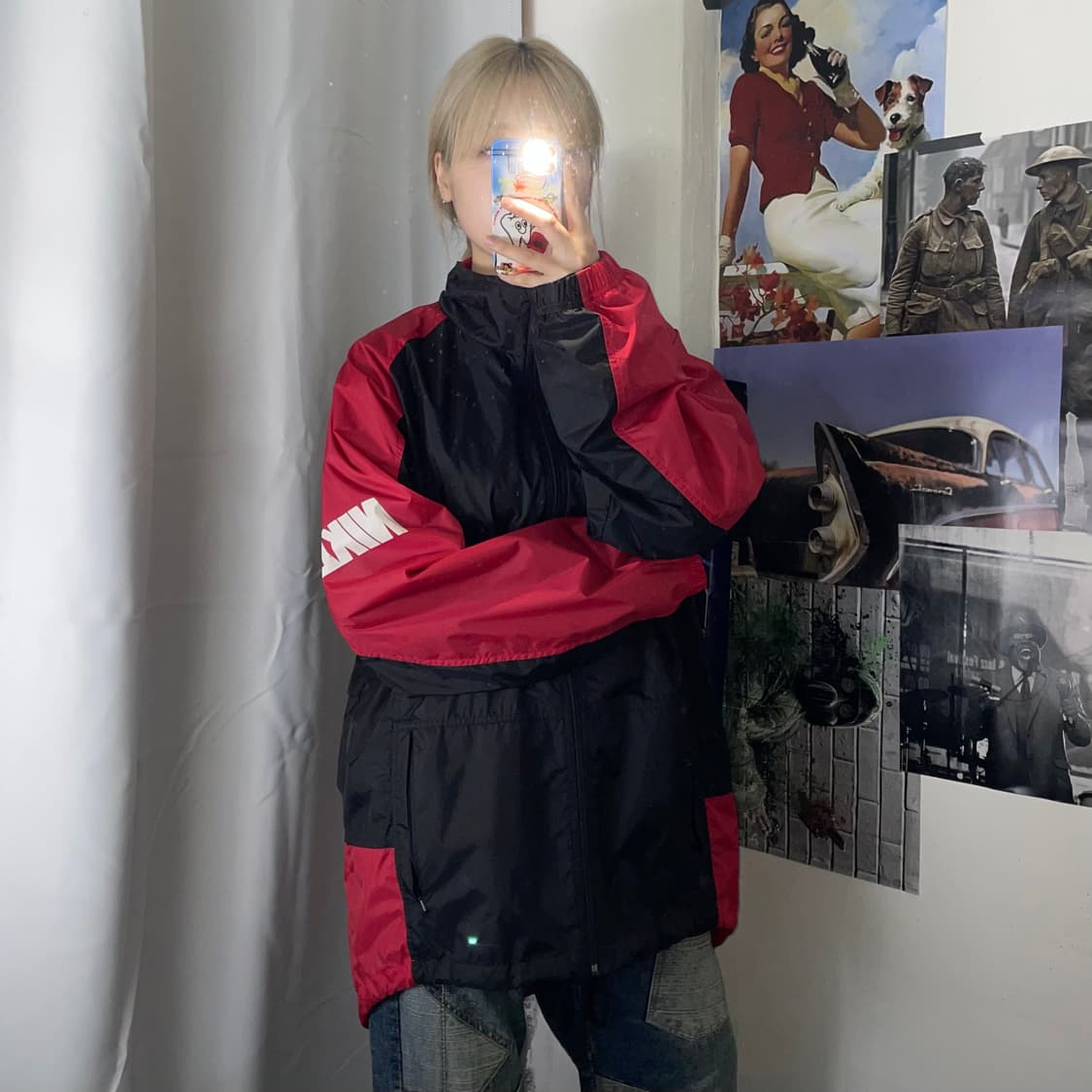 나이키 90‘s 빨간색 바람막이 XL 상품이미지1