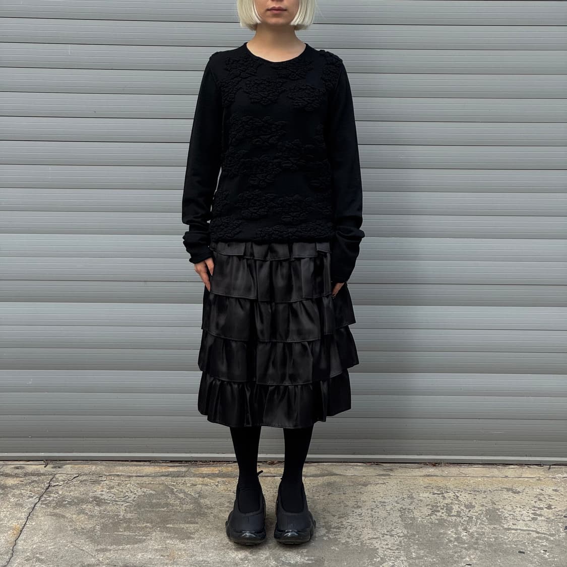 Ruffle Easy Black Skirt  상품이미지7