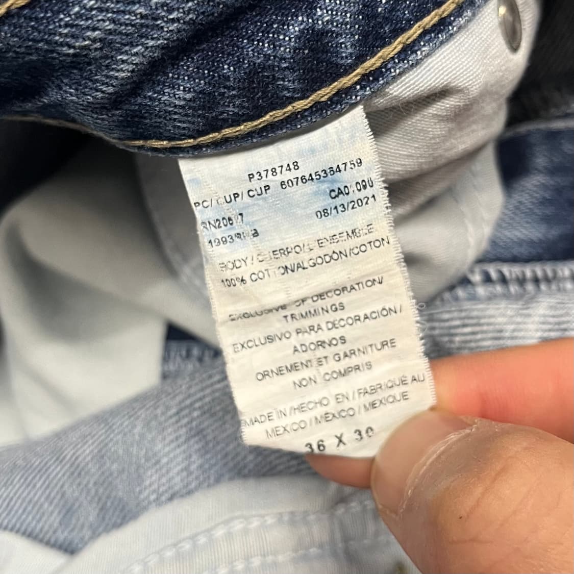 디키즈 데님 카펜터 팬츠 (36“) 상품이미지5