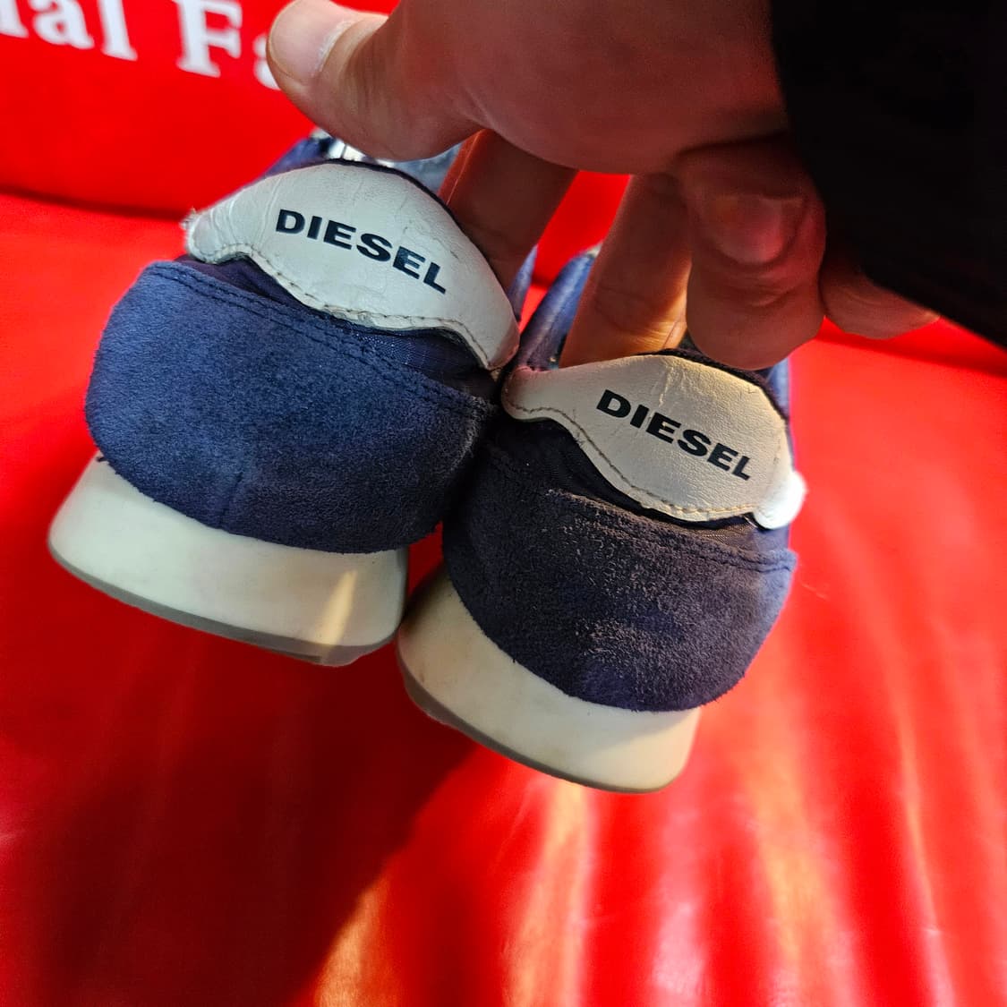 디젤(DIESEL) 나일론 스웨이드 y2k 스니커즈 37size 상품이미지4