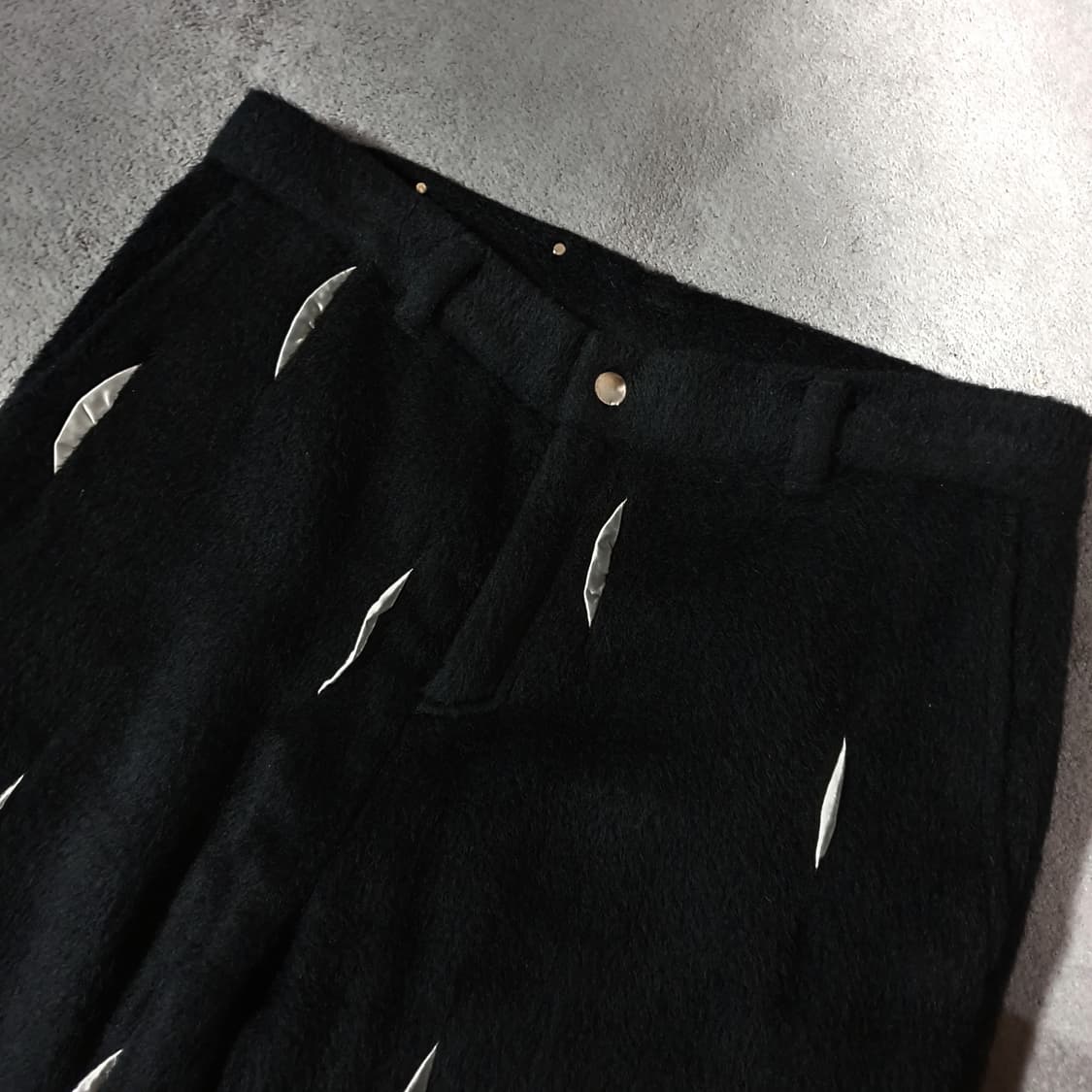 2 강정석 비 알파카 트라우저 플리스 팬츠 블랙 상품이미지5