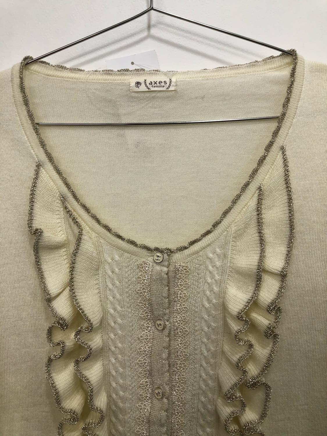 AXES FEMME ivory lace cardigan  상품이미지6