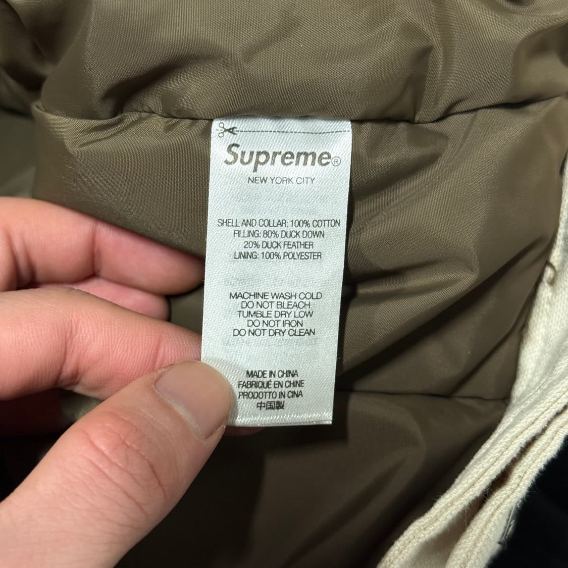 FW22 슈프림 x 쇼트 캔버스 덕 다운 트러커 자켓 상품이미지10