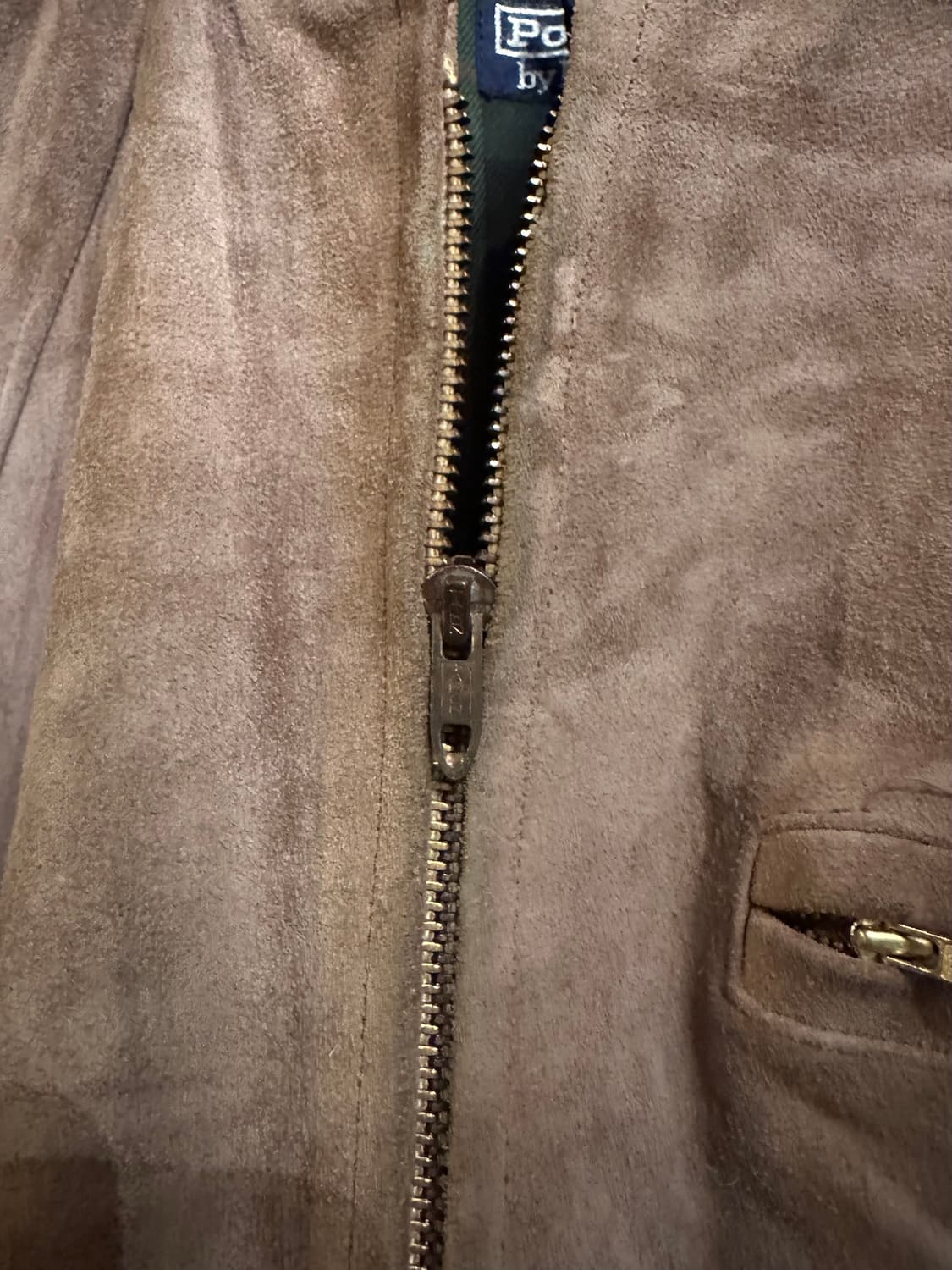 90s 빈티지 폴로 랄프로렌 디트로이트 소가죽 스웨이드 자켓 상품이미지7