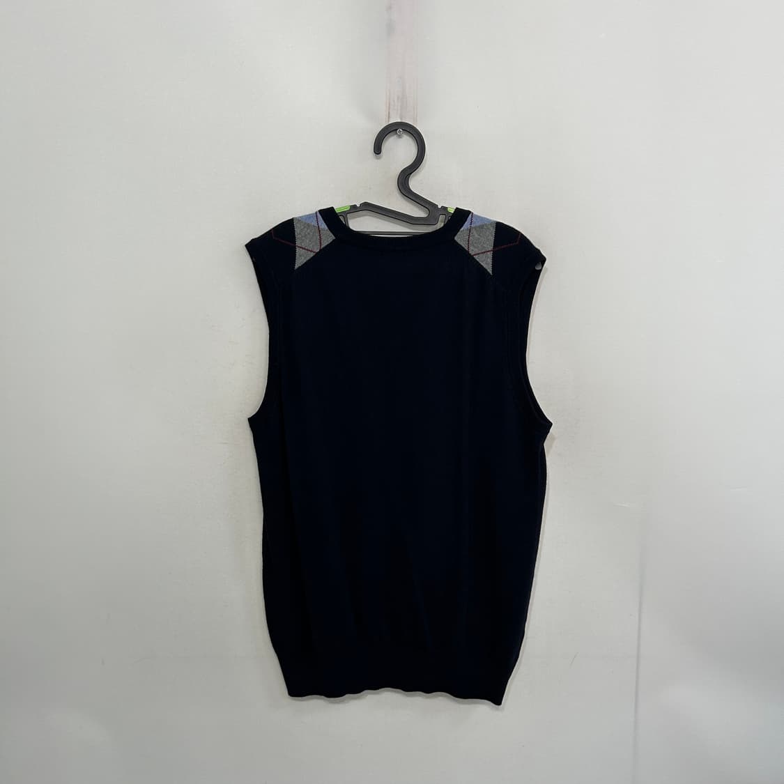 빈폴 아가일 패턴 니트 조끼 네이비 100  상품이미지3