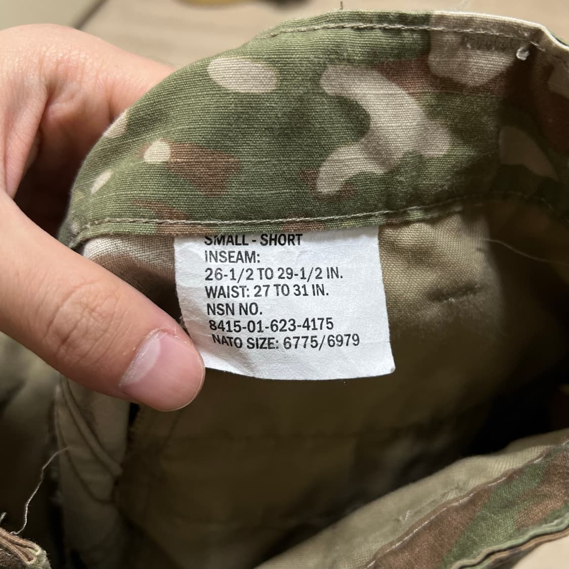 미군 오리지널 밀리터리 우드랜드 멀티캠 카고팬츠 [카모플라쥬] S-M 상품이미지6