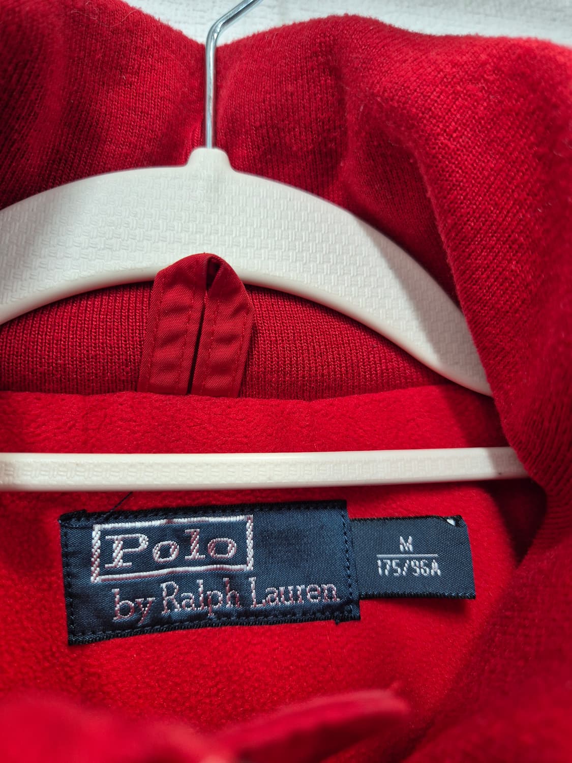 폴로 블루종 기모 레드  자켓 점퍼 / M (정품) 상품이미지5