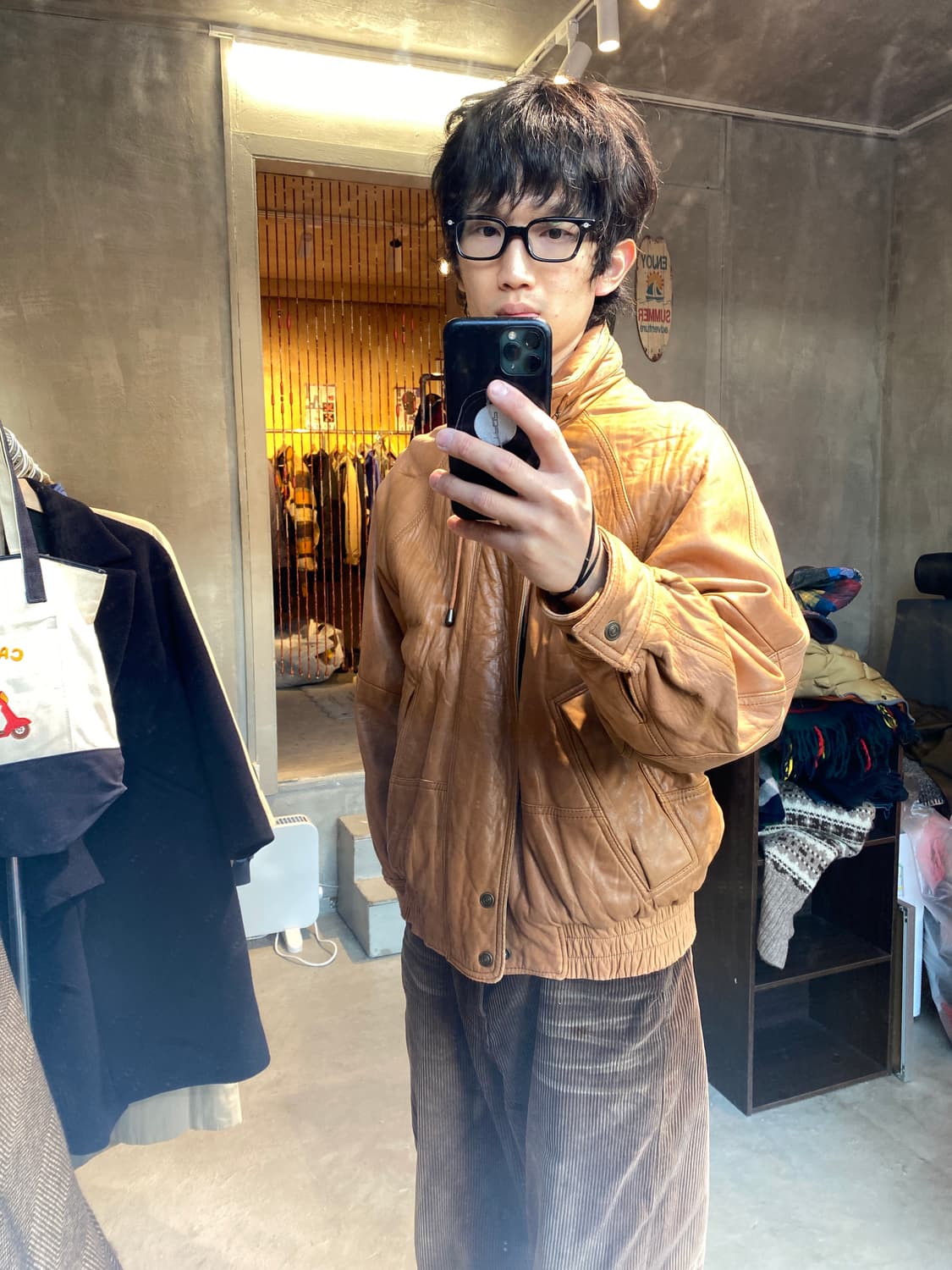 폴스튜어트 리얼레더자켓 상품이미지1