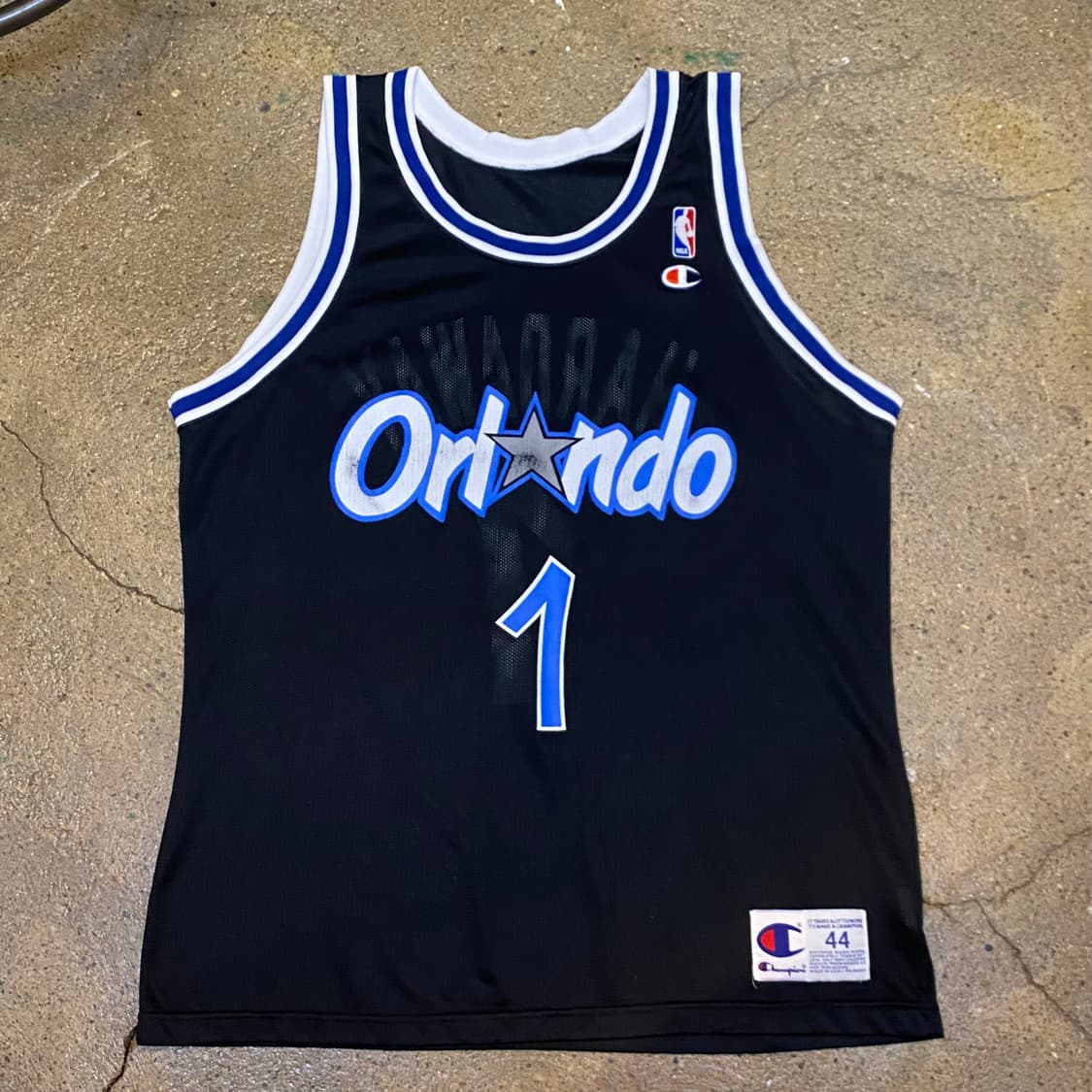 90s USA 챔피온 NBA 올랜도매직 하더웨이 농구유니폼 농구져지 상품이미지3
