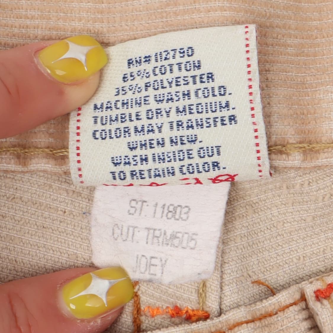 트루릴리젼 조이 코듀로이 베이지 팬츠 상품이미지9