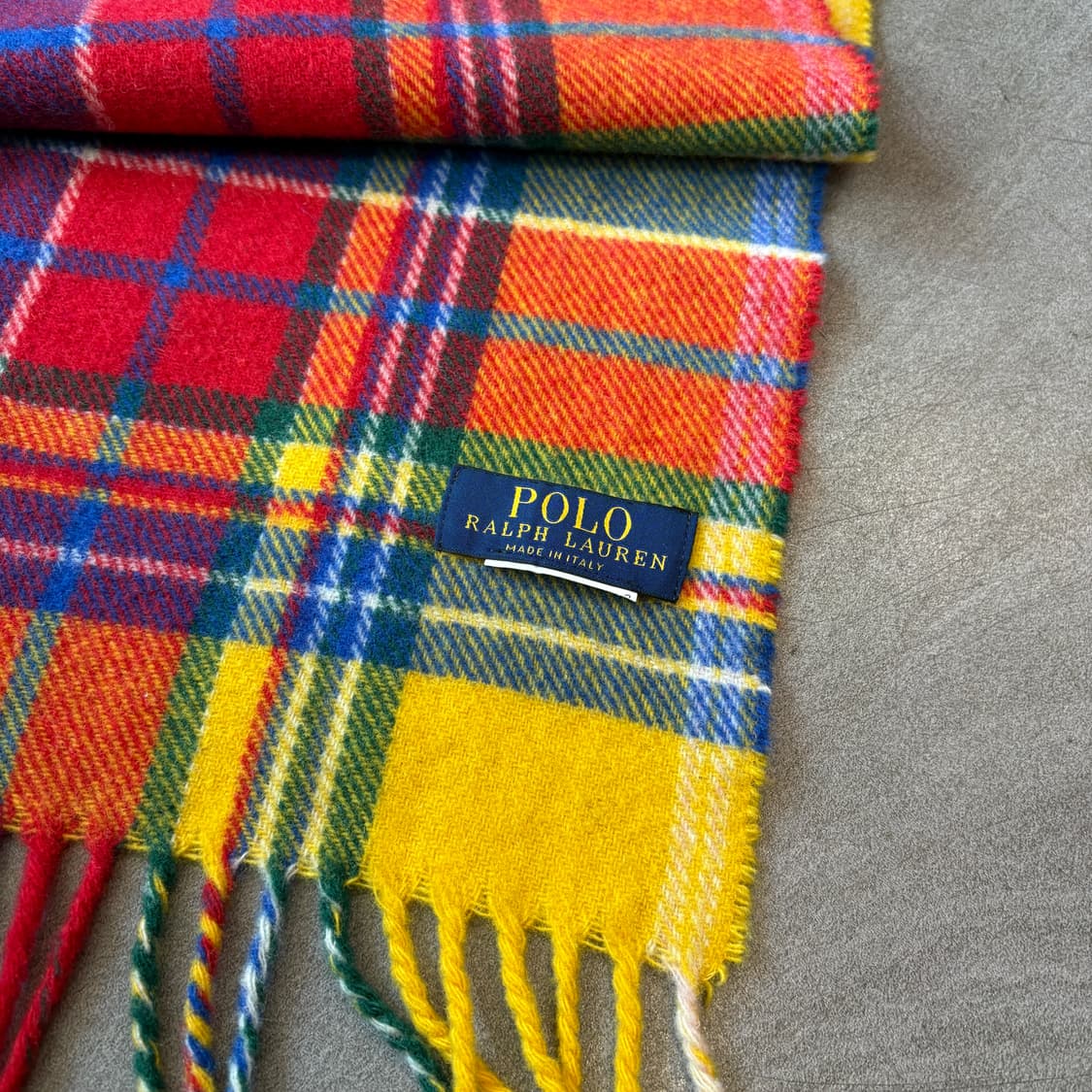 폴로 정품 이태리 생산 램스 울 머플러  상품이미지4