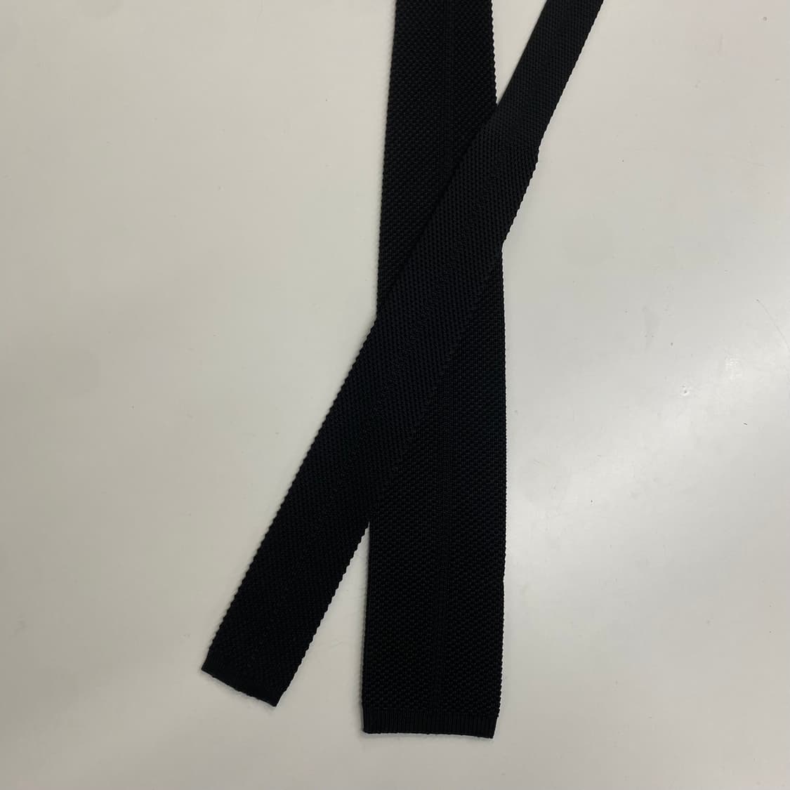 니트 블랙 넥타이 7.6cm 상품이미지3