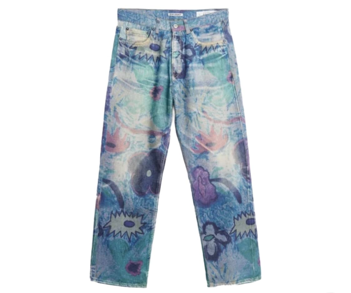 [31] 아워레가시 써드컷 디지털 초크 플라워 데님 상품이미지1