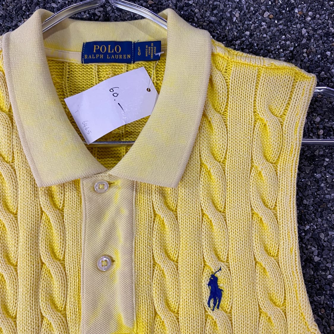 폴로 랄프로렌 꽈배기 슬리브리스 B3776 상품이미지3