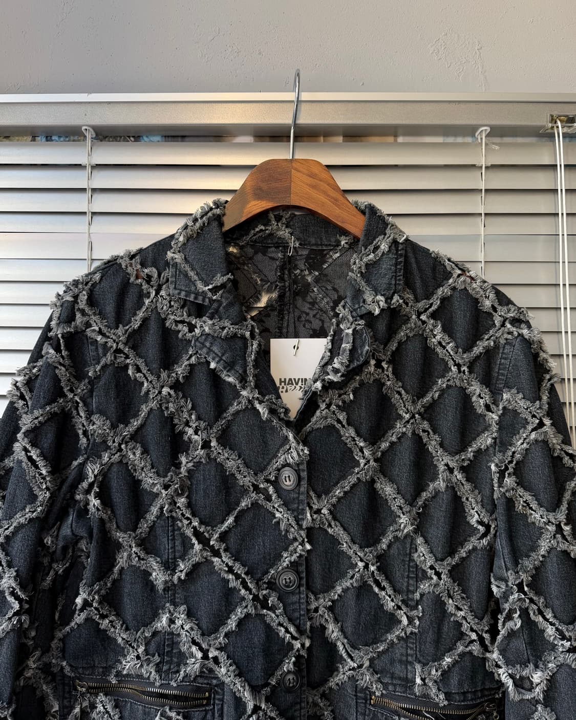Patchwork mesh denim jacket JPN 상품이미지2