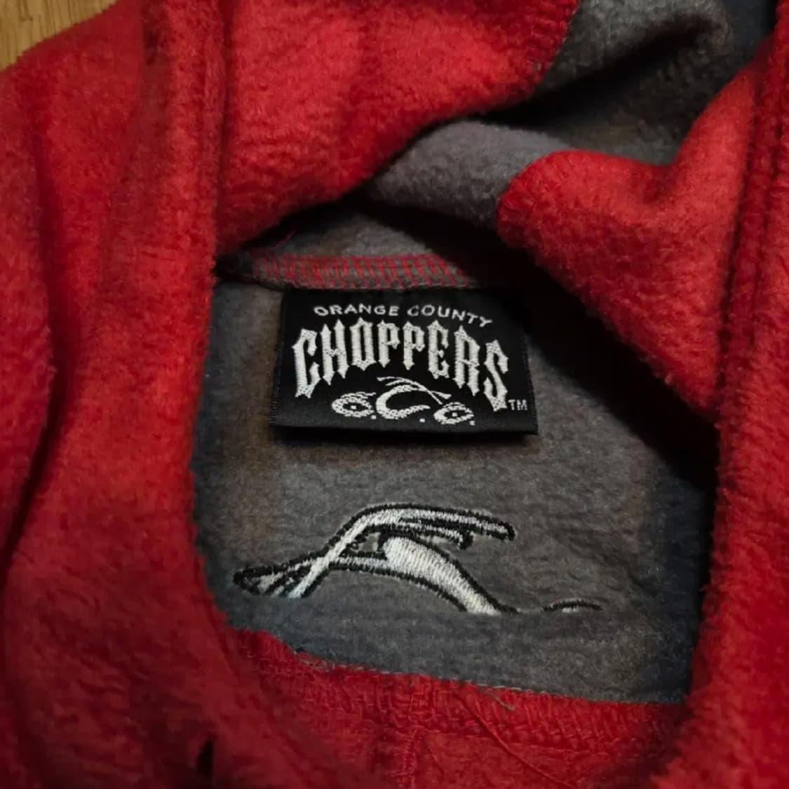 빈티지 오렌지 카운티 차퍼스 빅로고 플리스 후드티 (2XL)
 상품이미지7