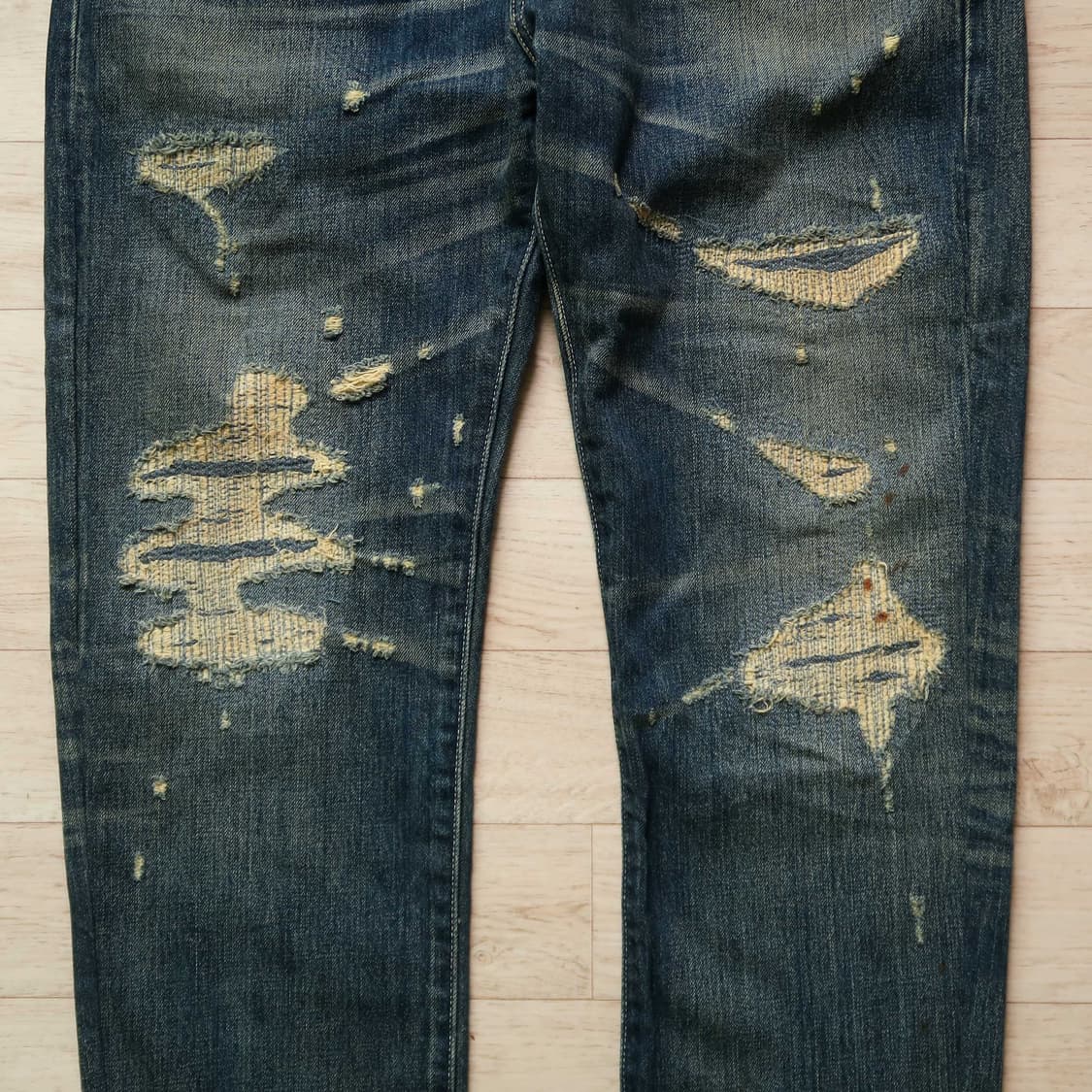 빈티지 리바이스 501 irregular 데님 팬츠 상품이미지3