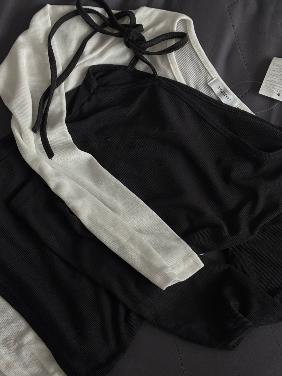 사선 레이어드 티 상품이미지1