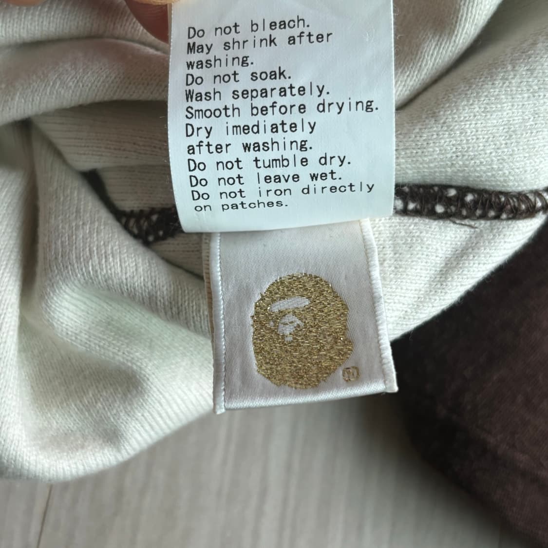 BAPE 저지 바시티 자켓 Brown (Small) 상품이미지10