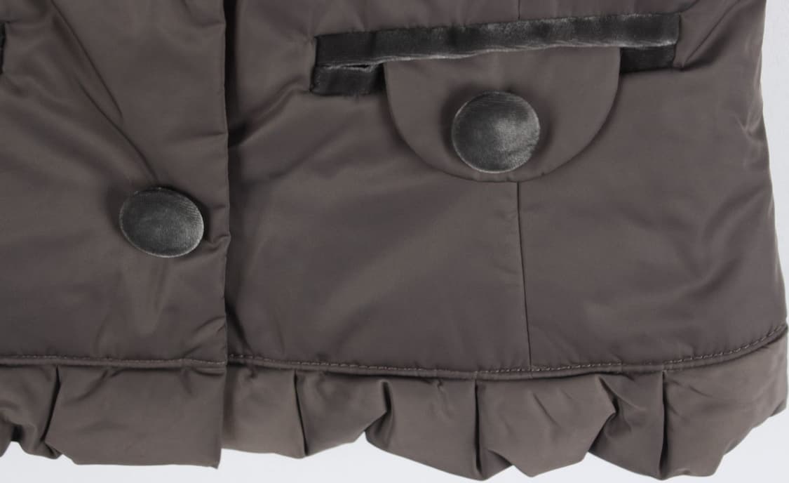 하나에모리 Hanae Mori 브라운 프릴 패딩 베스트 상품이미지7