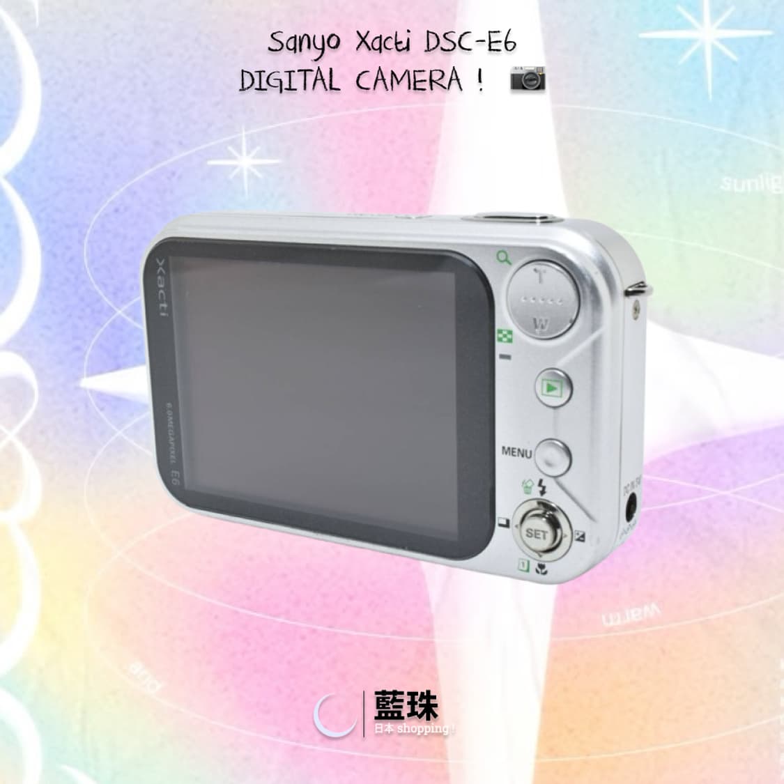 산요 작티  DSC-E6 빈티지 디카 디지털 카메라  디카 화이트  상품이미지6