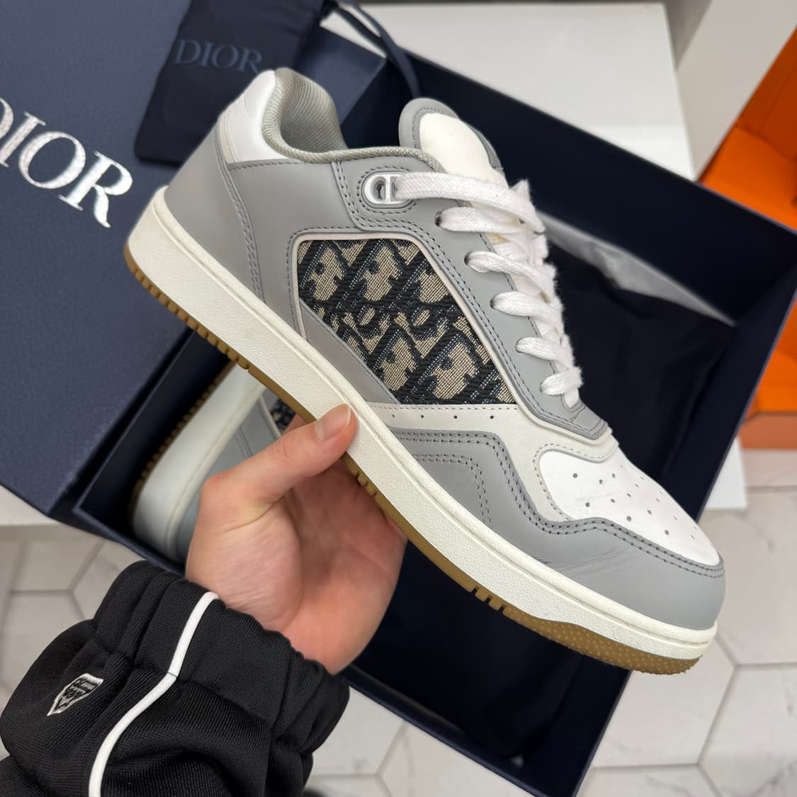 [41] 디올 오블리크 b27 스니커즈 그레이 상품이미지3