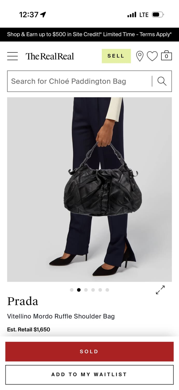 Prada Vitellino Ruffle Shoulder Bag 상품이미지2