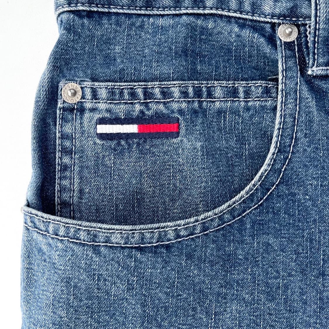 타미 힐피거 플래그와펜 올드스쿨 데님 카펜터 하프팬츠 상품이미지5