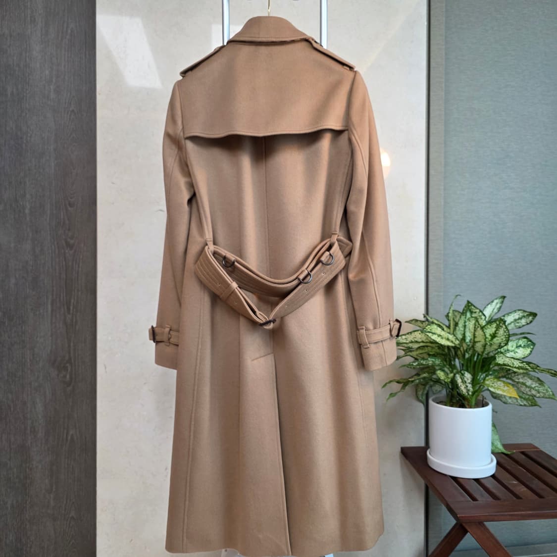 새상품급 버버리 캐시미어 100% 켄징턴 트렌치코트 (클래식 로고) 상품이미지5