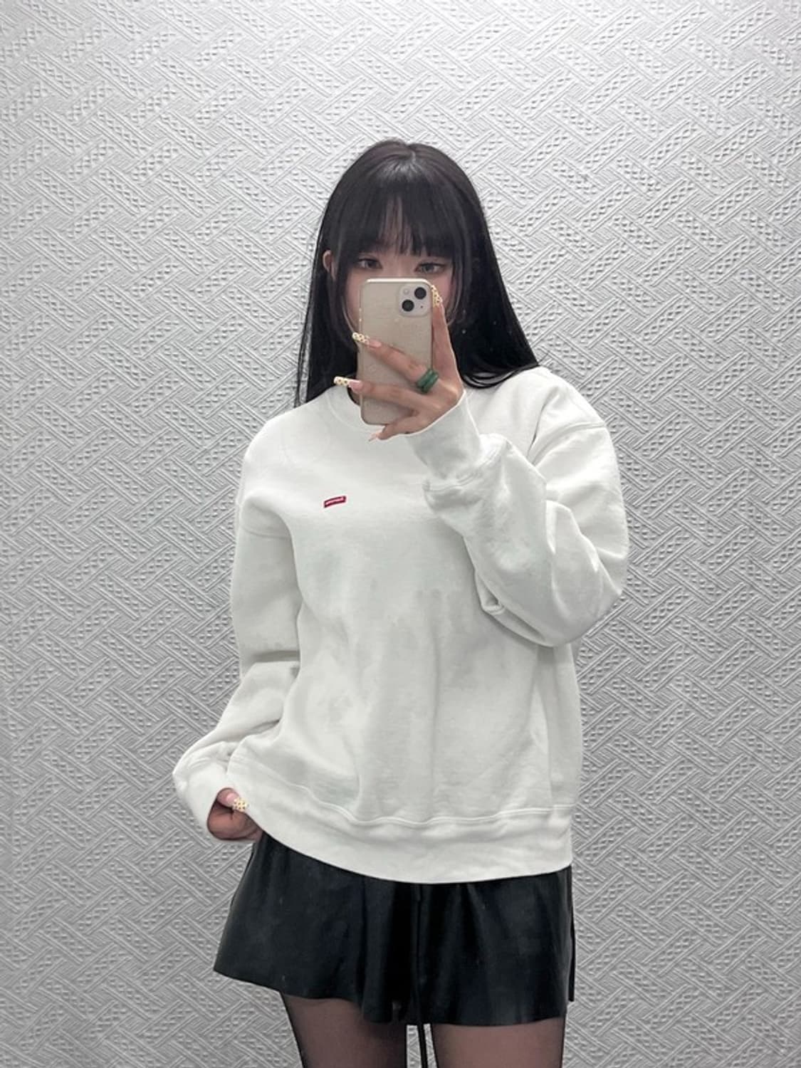 슈프림 모던 캐주얼 빈티지 스몰로고 맨투맨 S C09710 상품이미지2