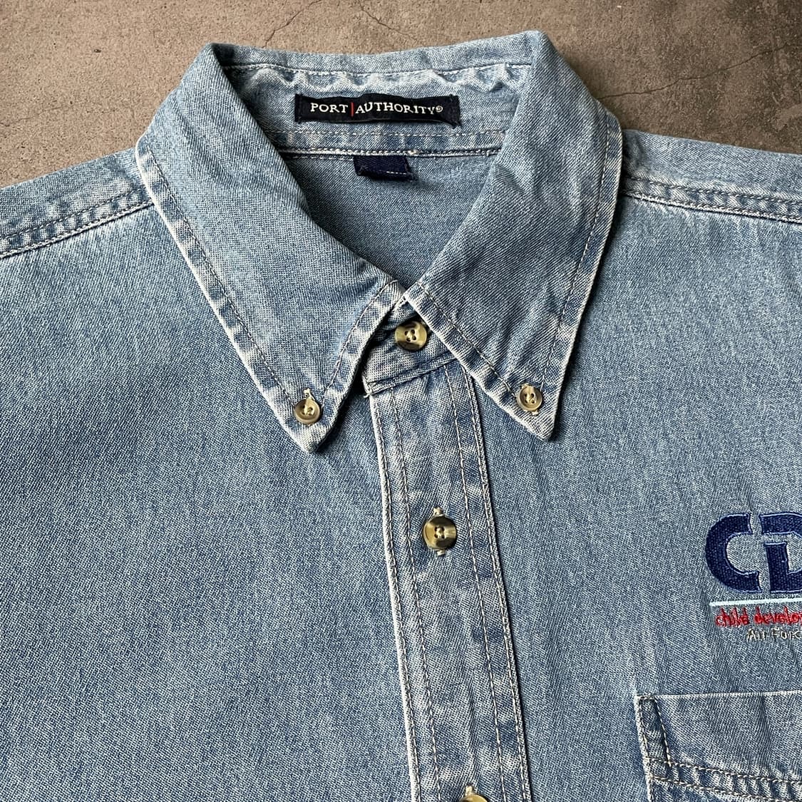 PORT AUTHORITY 빈티지 코튼 데님 셔츠 A00742 상품이미지2