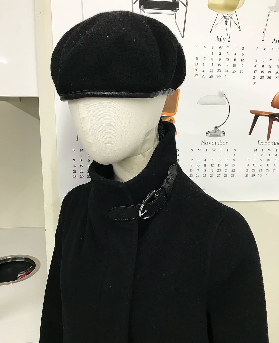 폴로 넥버클 울 코트 상품이미지8