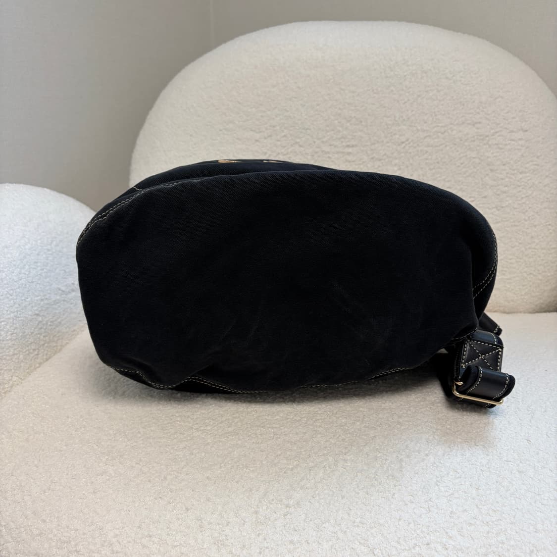 비비안웨스트우드 ORB금장 빅로고 코튼 백팩-블랙 상품이미지5